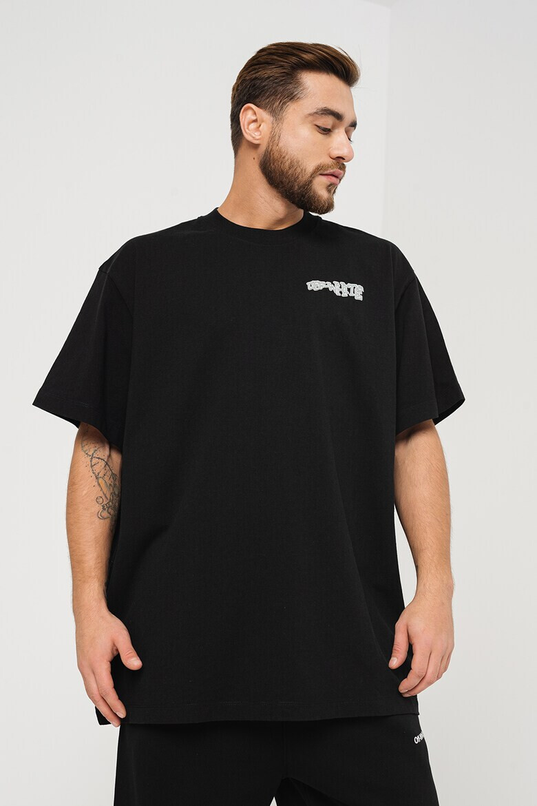 OFF-WHITE Tricou supradimensionat cu imprimeu pe spate Carlos - Pled.ro