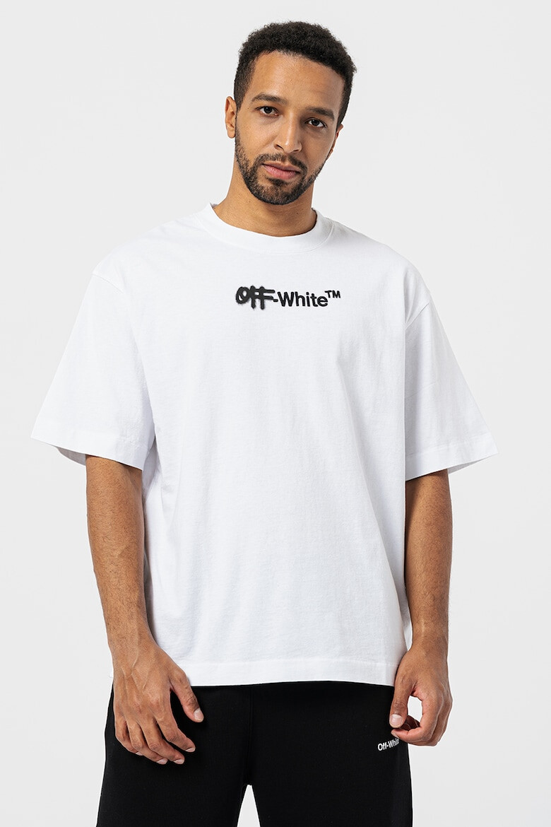 OFF-WHITE Tricou supradimensionat cu logo - Pled.ro