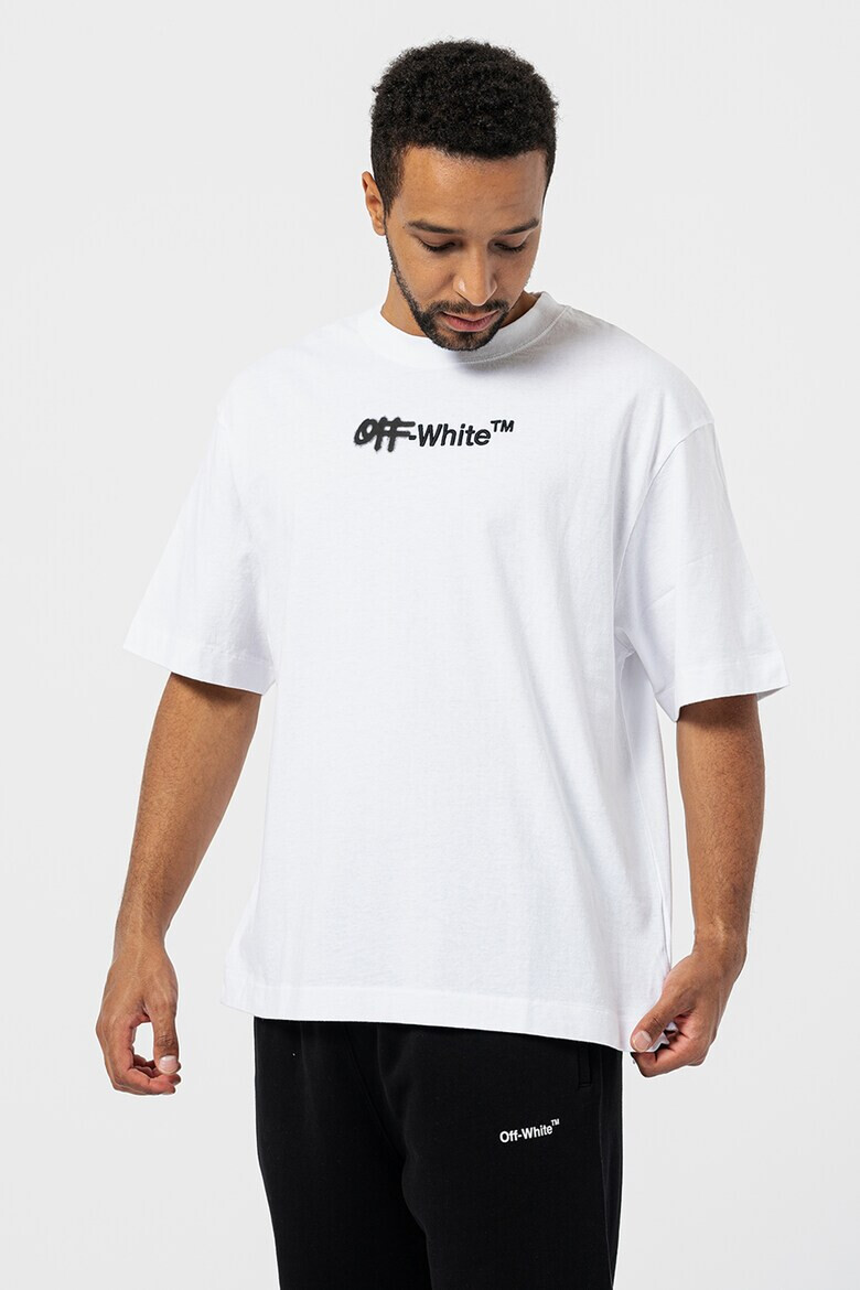 OFF-WHITE Tricou supradimensionat cu logo - Pled.ro