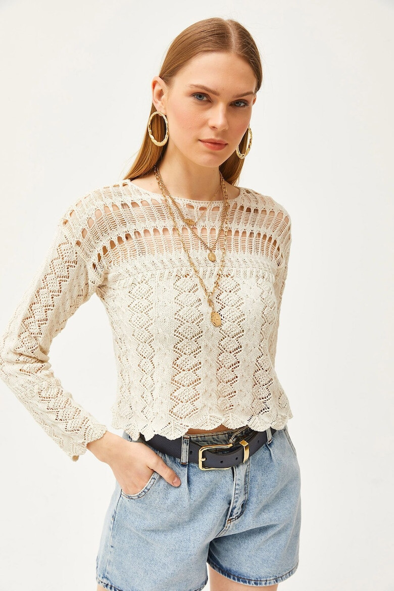 Olalook Bluza crop crosetata - Pled.ro