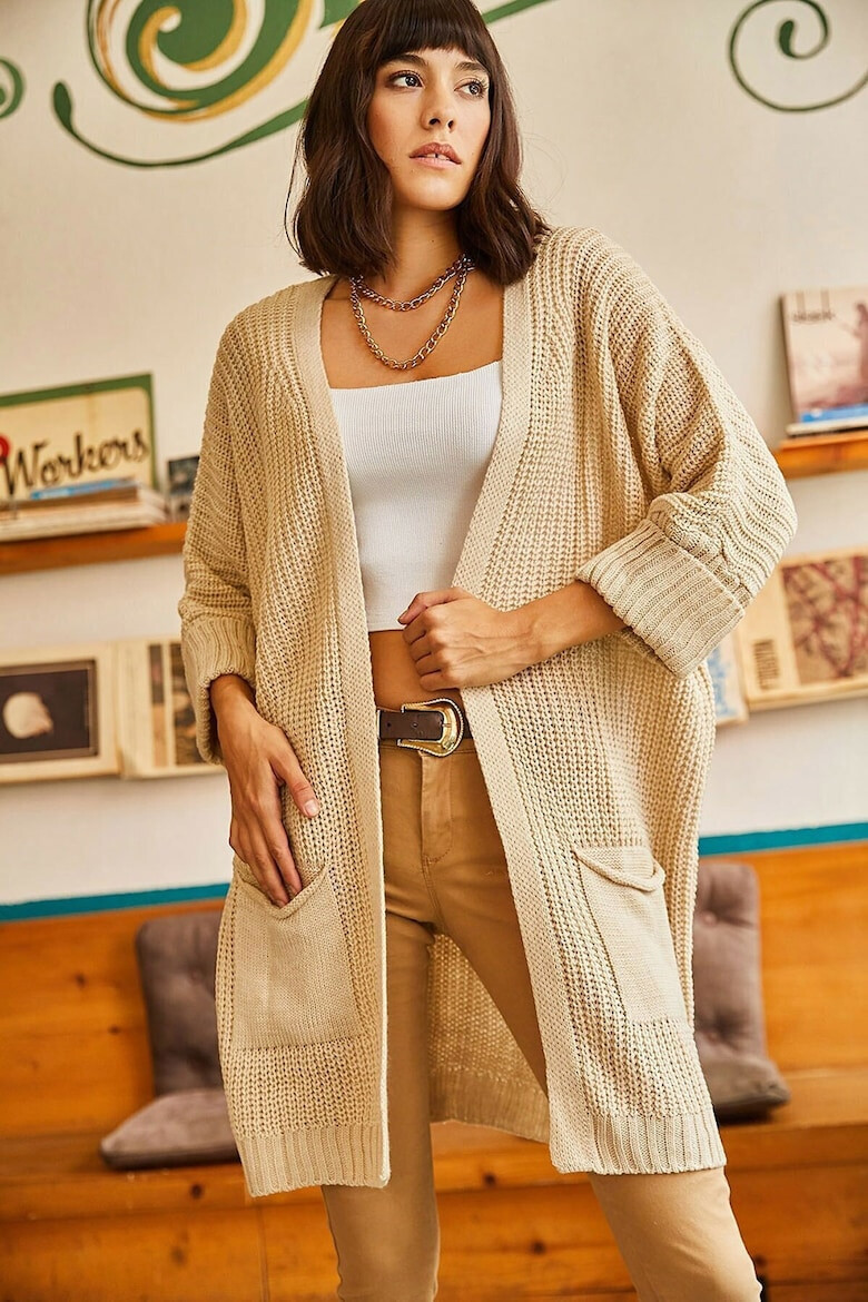 Olalook Cardigan lung fara inchidere - Pled.ro