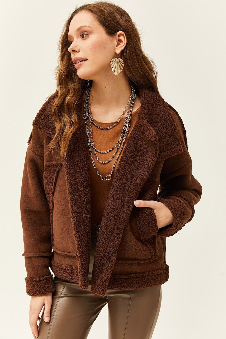 Olalook Jacheta de blana shearling sintetica - Pled.ro