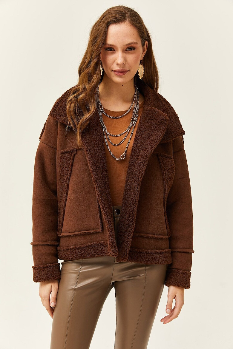 Olalook Jacheta de blana shearling sintetica - Pled.ro