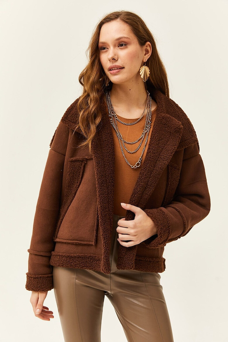 Olalook Jacheta de blana shearling sintetica - Pled.ro