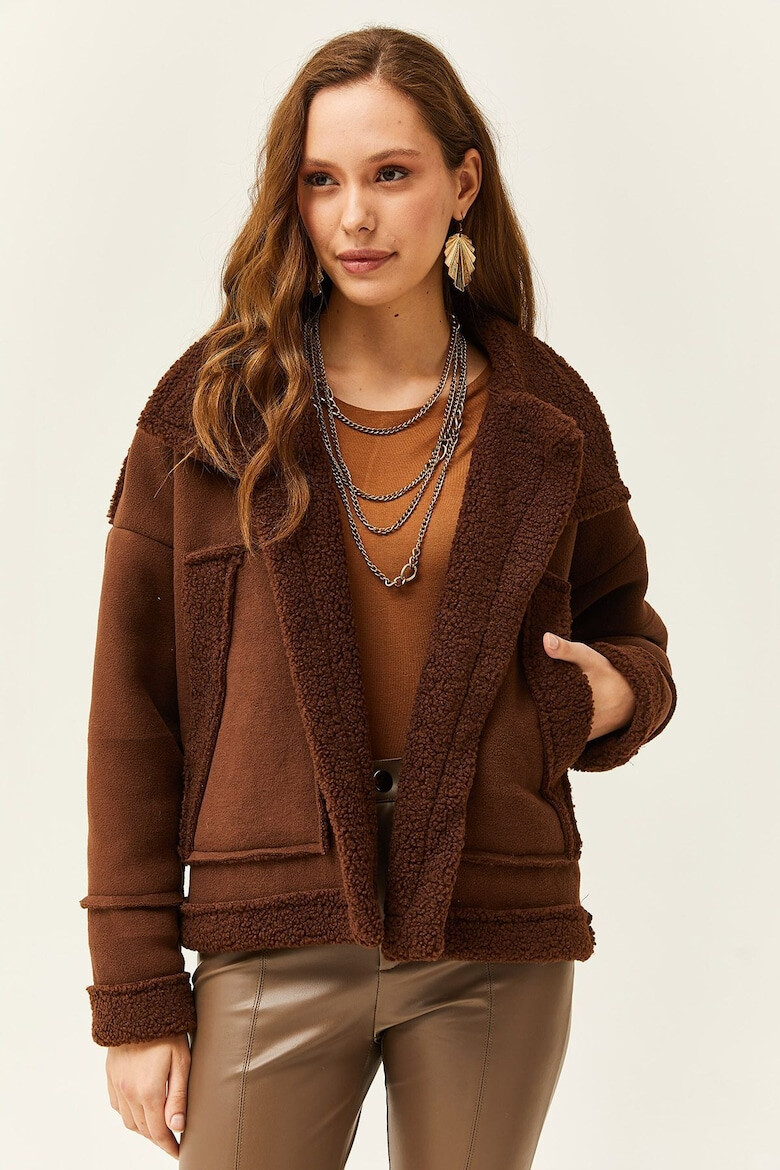 Olalook Jacheta de blana shearling sintetica - Pled.ro