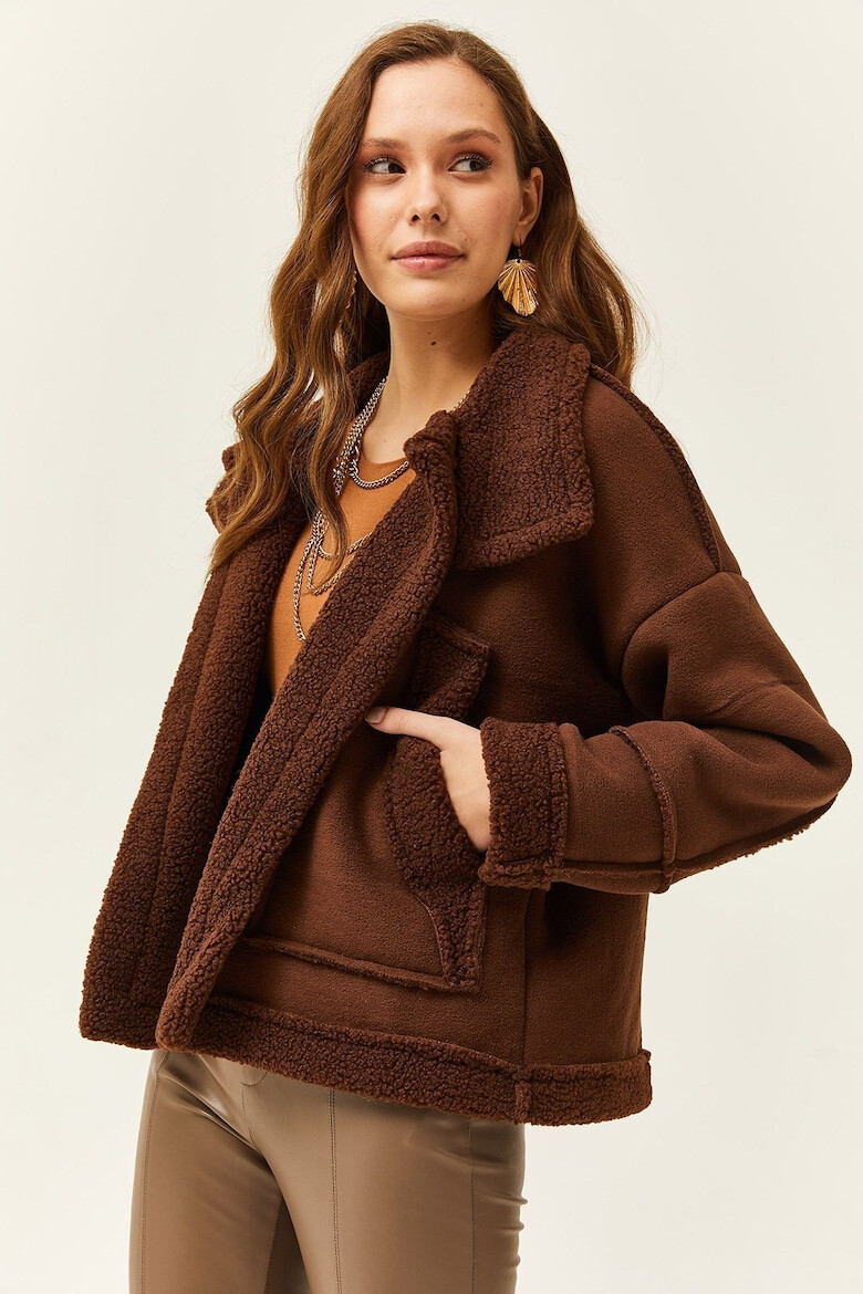 Olalook Jacheta de blana shearling sintetica - Pled.ro