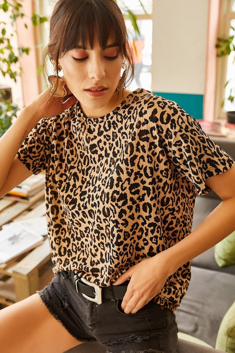 Olalook Tricou cu animal print - Pled.ro