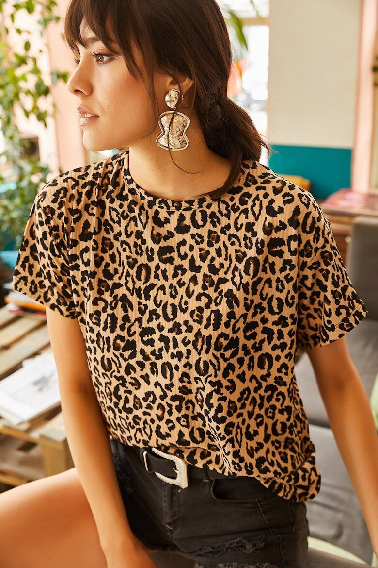 Olalook Tricou cu animal print - Pled.ro