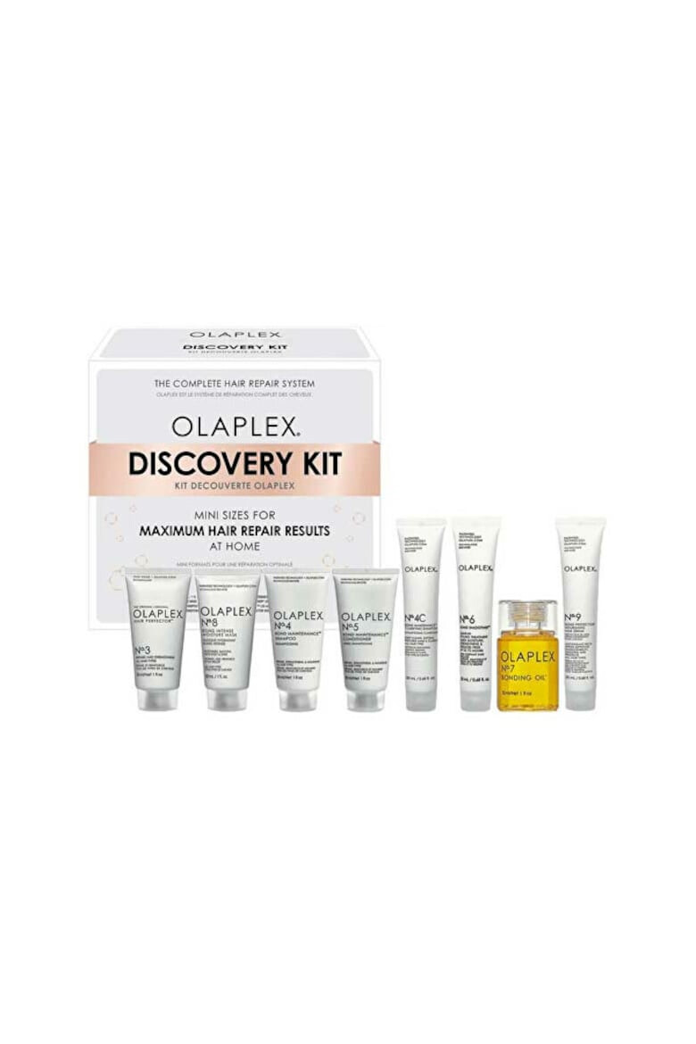 Olaplex Kit Discovery: No.3 30ml + No.4 30ml + No.4C 20ml + No.5 30ml + No.6 20ml + No.7 30ml + No.8 30ml + No.9 20ml - Pled.ro