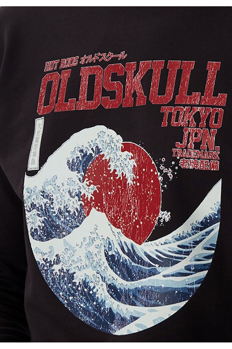 Oldskull Bluza de trening cu imprimeu frontal - Pled.ro