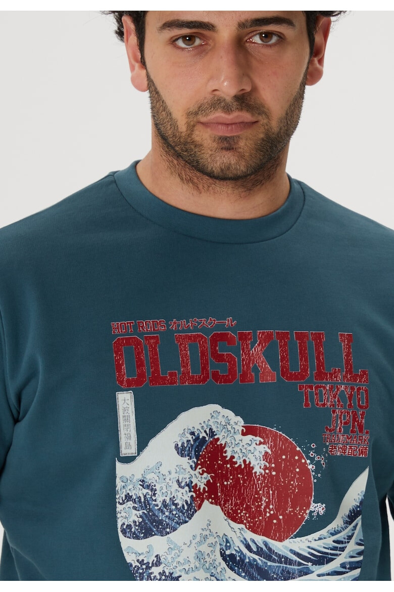 Oldskull Bluza de trening cu imprimeu frontal - Pled.ro