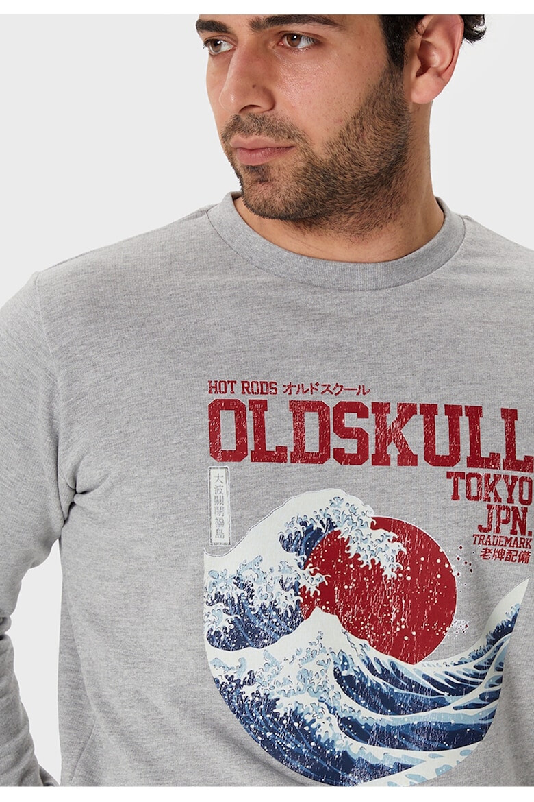 Oldskull Bluza de trening cu imprimeu frontal - Pled.ro