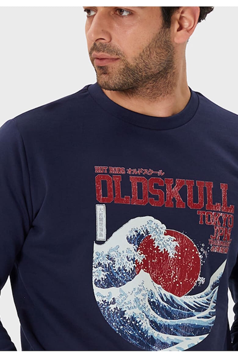 Oldskull Bluza de trening cu imprimeu frontal - Pled.ro