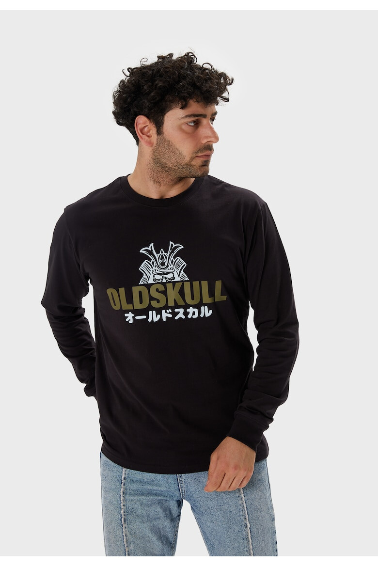 Oldskull Bluza de trening cu imprimeu logo - Pled.ro