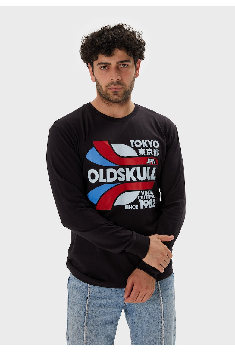 Oldskull Bluza de trening cu imprimeu logo - Pled.ro