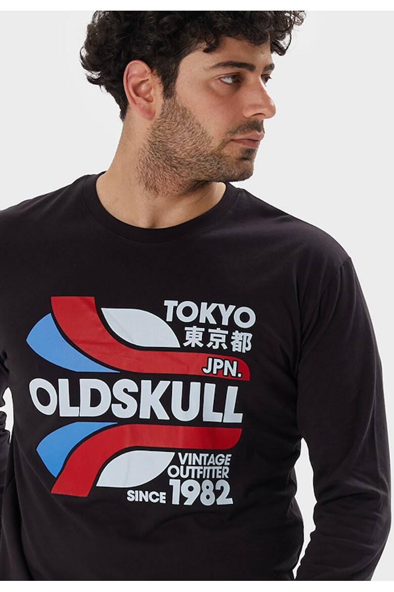 Oldskull Bluza de trening cu imprimeu logo - Pled.ro