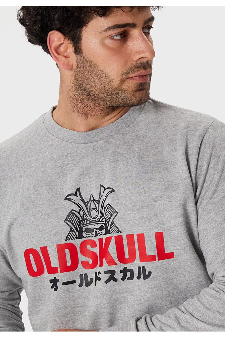 Oldskull Bluza de trening cu imprimeu logo - Pled.ro