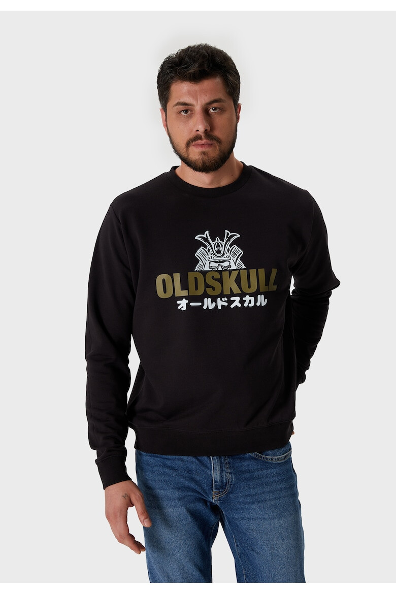 Oldskull Bluza de trening cu imprimeu logo - Pled.ro