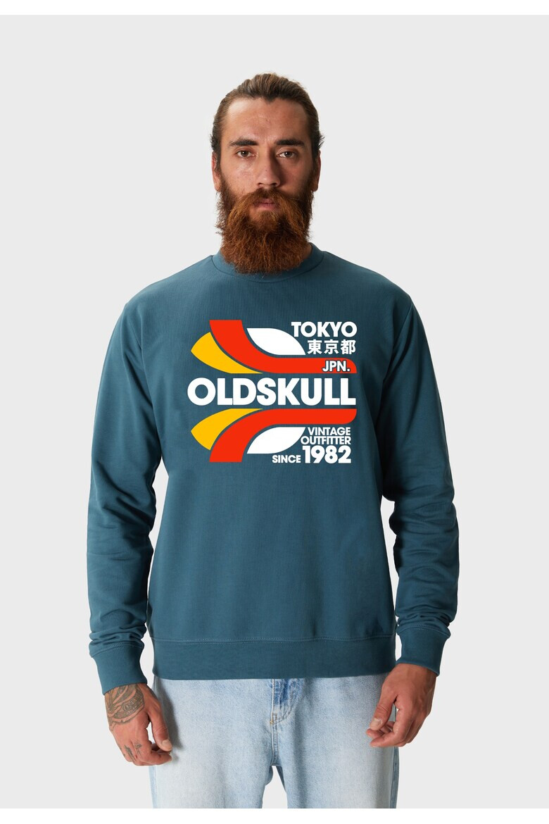 Oldskull Bluza de trening din bumbac cu imprimeu text - Pled.ro