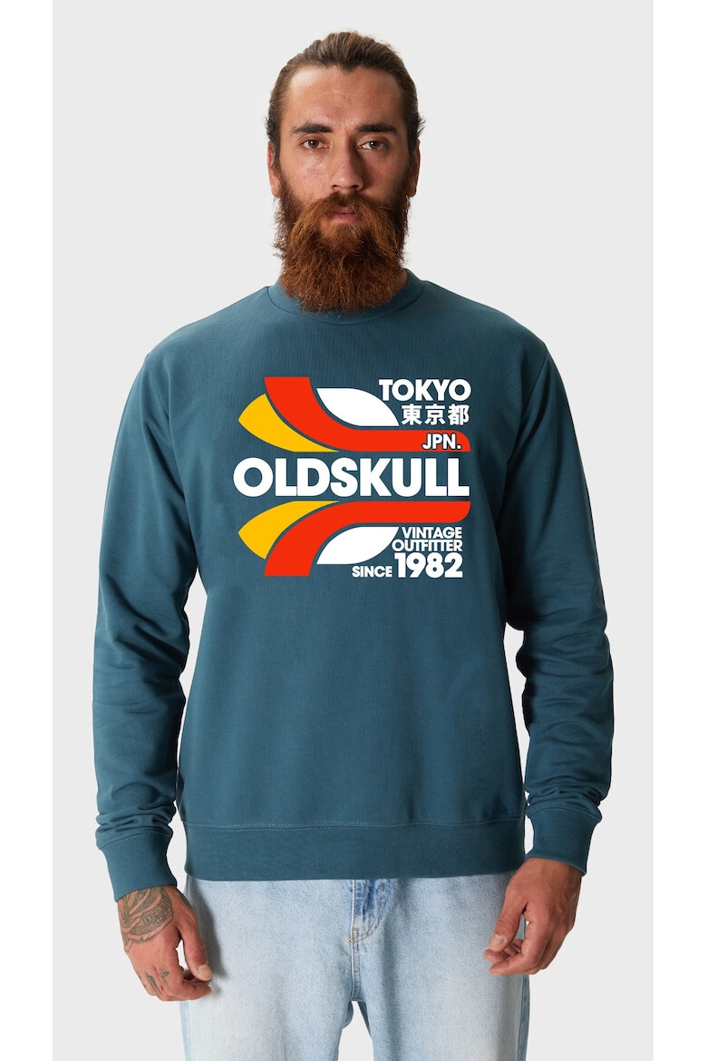 Oldskull Bluza de trening din bumbac cu imprimeu text - Pled.ro