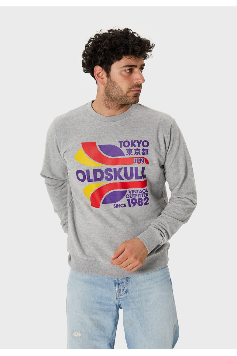 Oldskull Bluza de trening din bumbac cu imprimeu text - Pled.ro