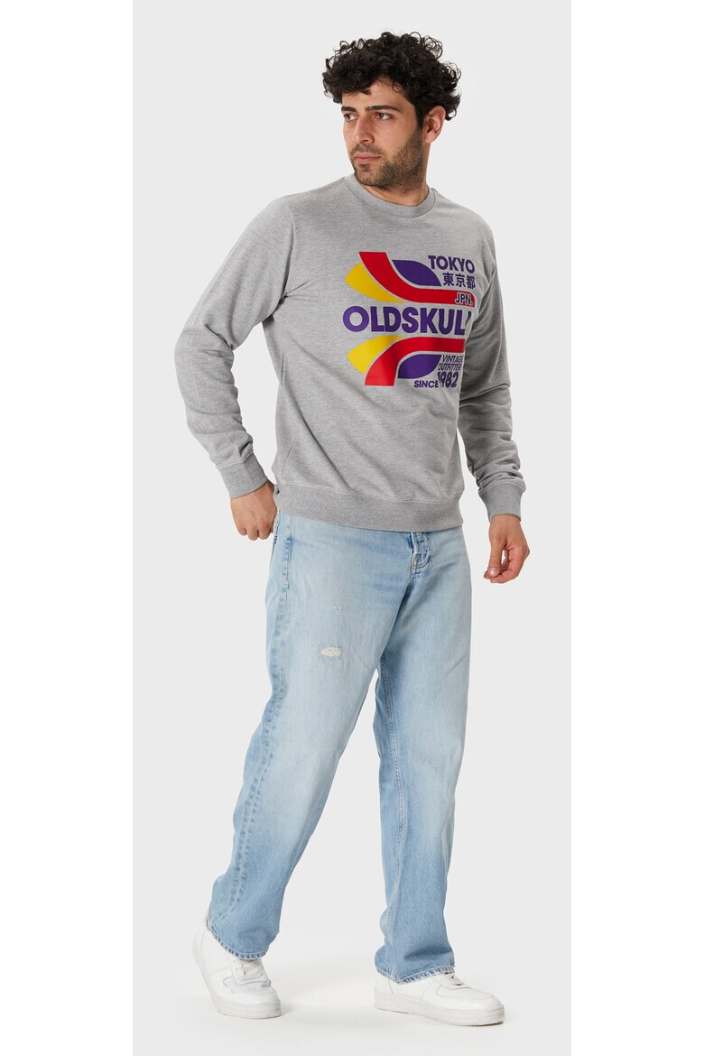 Oldskull Bluza de trening din bumbac cu imprimeu text - Pled.ro