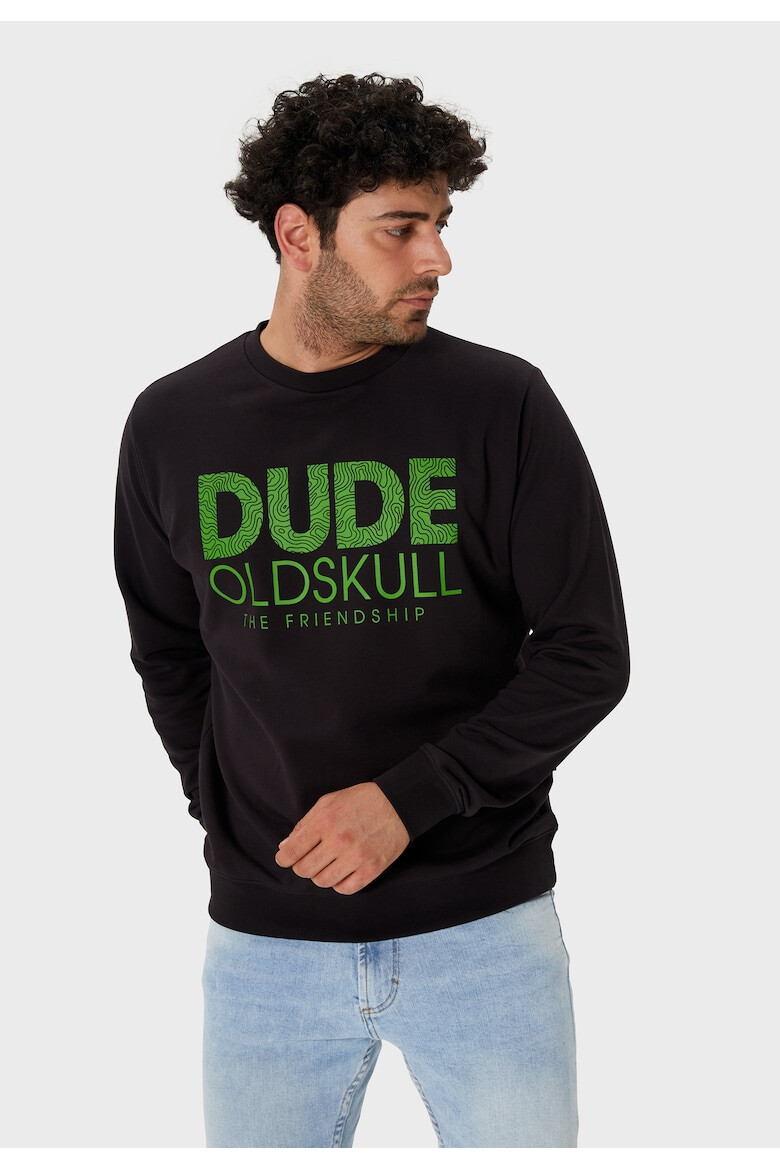 Oldskull Bluza de trening din bumbac cu imprimeu text - Pled.ro