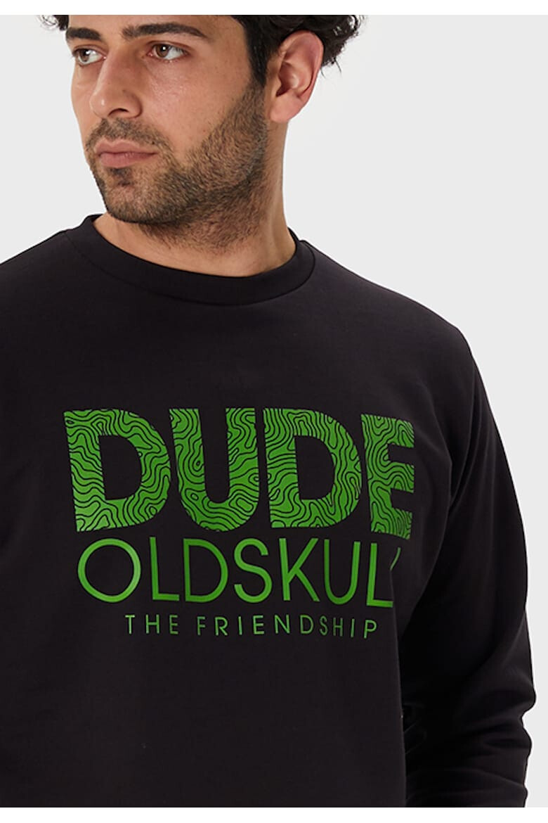 Oldskull Bluza de trening din bumbac cu imprimeu text - Pled.ro