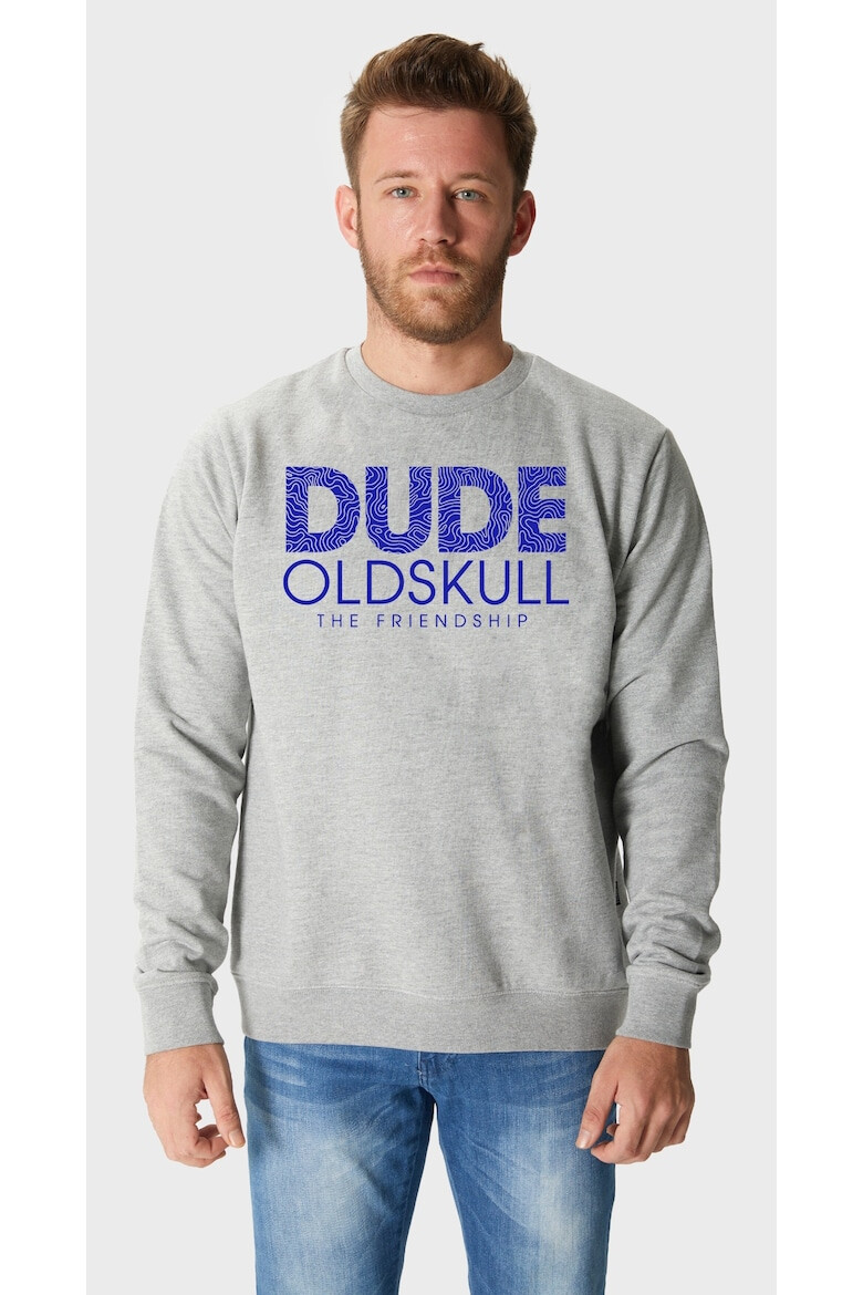 Oldskull Bluza de trening din bumbac cu imprimeu text - Pled.ro