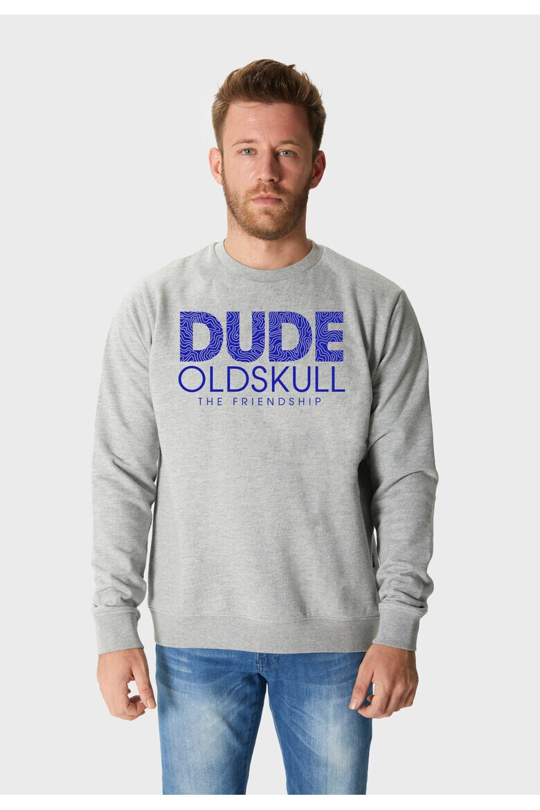 Oldskull Bluza de trening din bumbac cu imprimeu text - Pled.ro