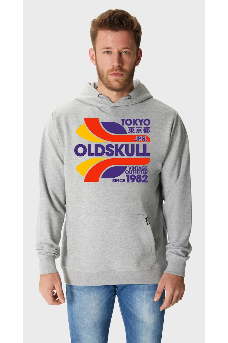 Oldskull Hanorac din bumbac cu logo si text - Pled.ro