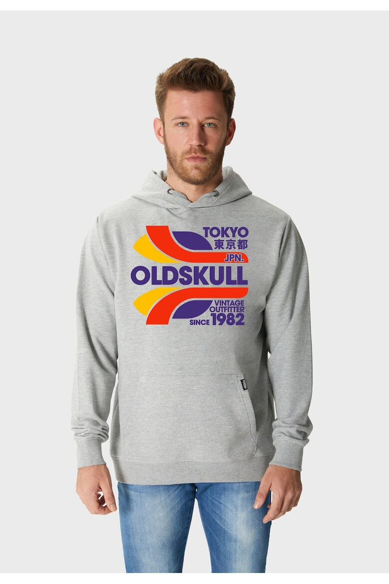 Oldskull Hanorac din bumbac cu logo si text - Pled.ro