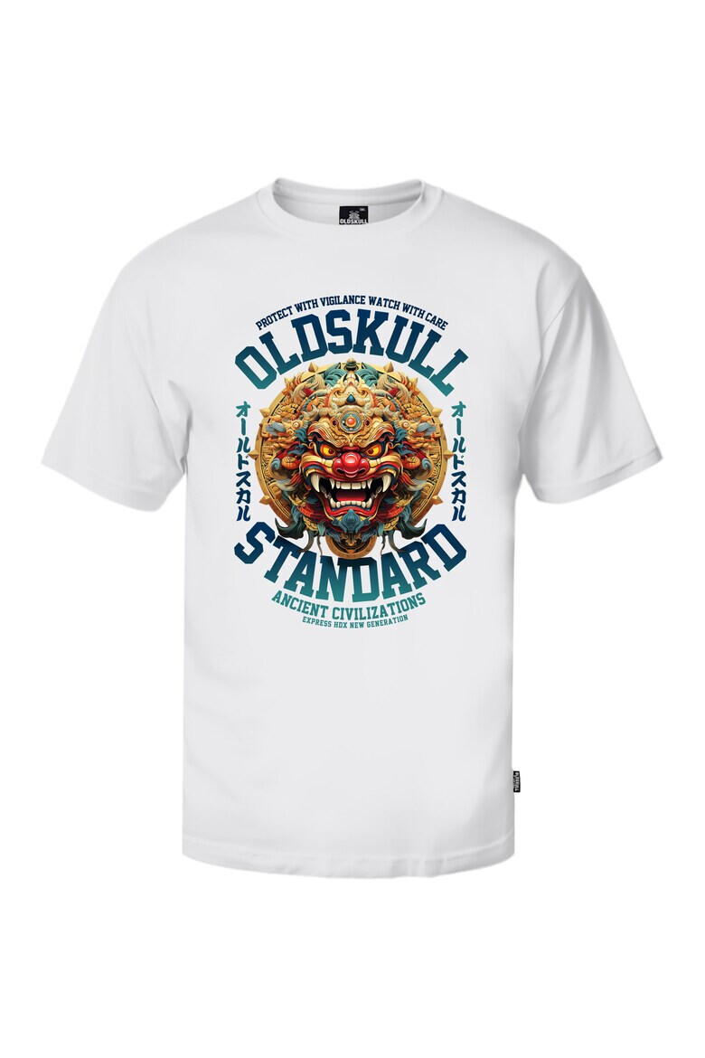 Oldskull Tricou cu imprimeu frontal - Pled.ro