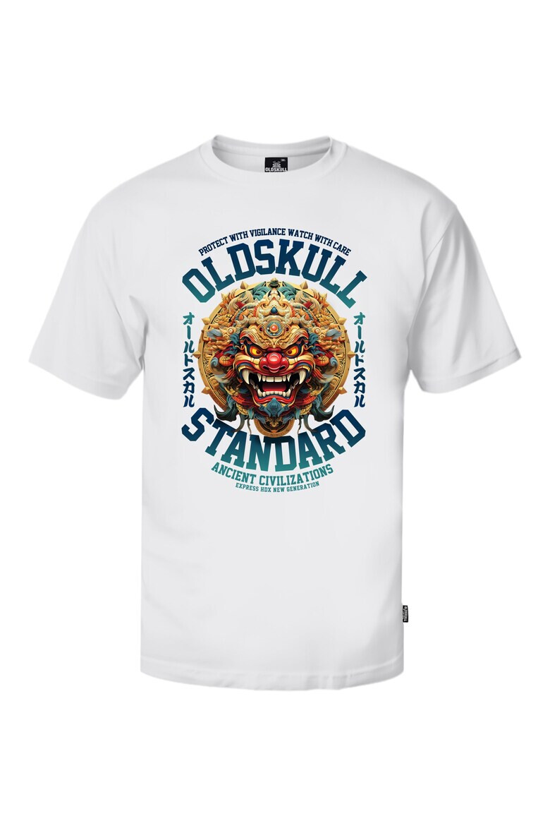 Oldskull Tricou cu imprimeu frontal - Pled.ro