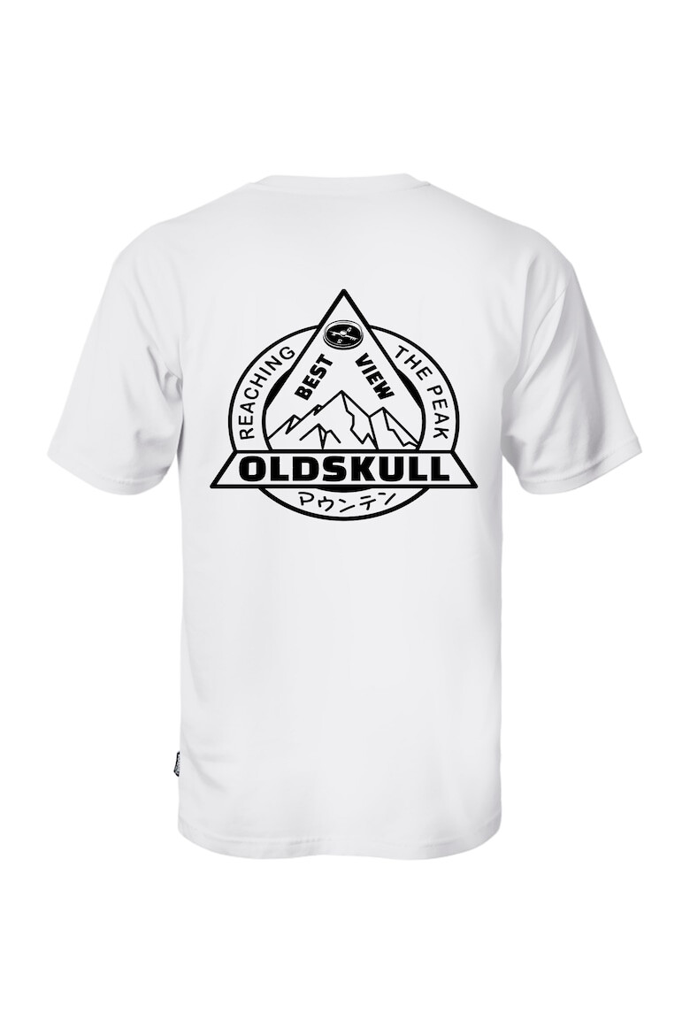 Oldskull Tricou cu imprimeu logo si decolteu la baza gatului 173153 - Pled.ro