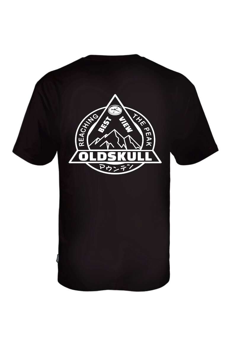 Oldskull Tricou cu imprimeu logo si decolteu la baza gatului 173153 - Pled.ro