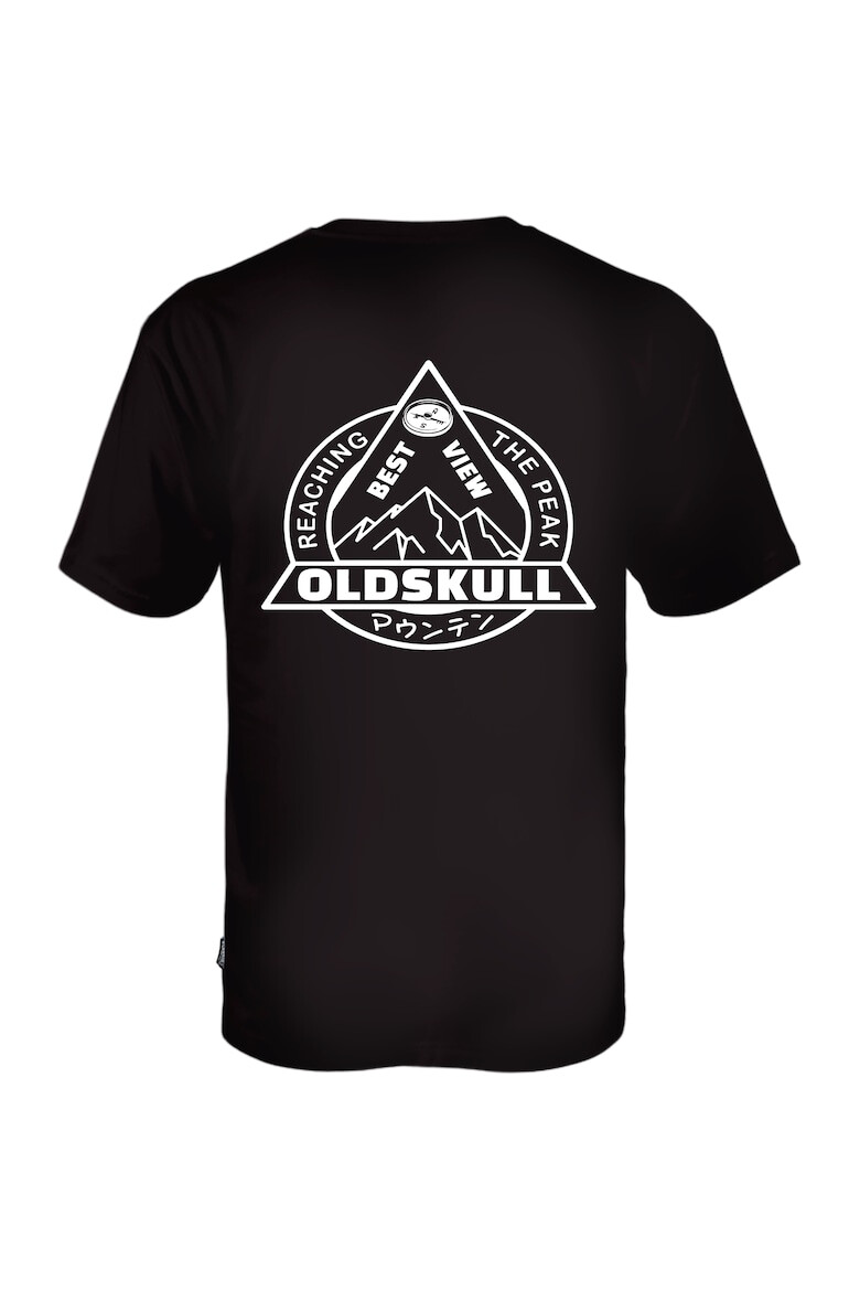 Oldskull Tricou cu imprimeu logo si decolteu la baza gatului 173153 - Pled.ro