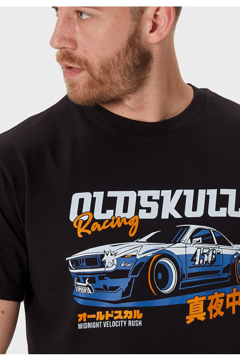 Oldskull Tricou cu imprimeu logo si grafic - Pled.ro