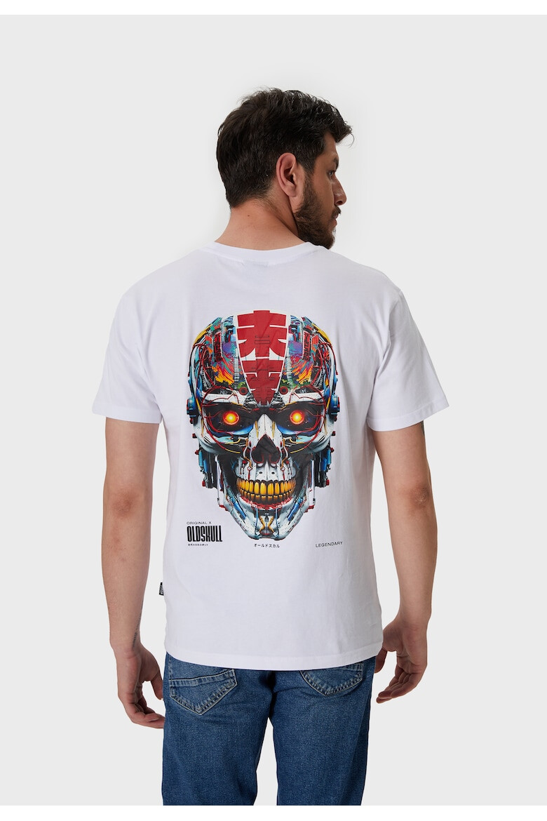 Oldskull Tricou cu imprimeu pe spate - Pled.ro