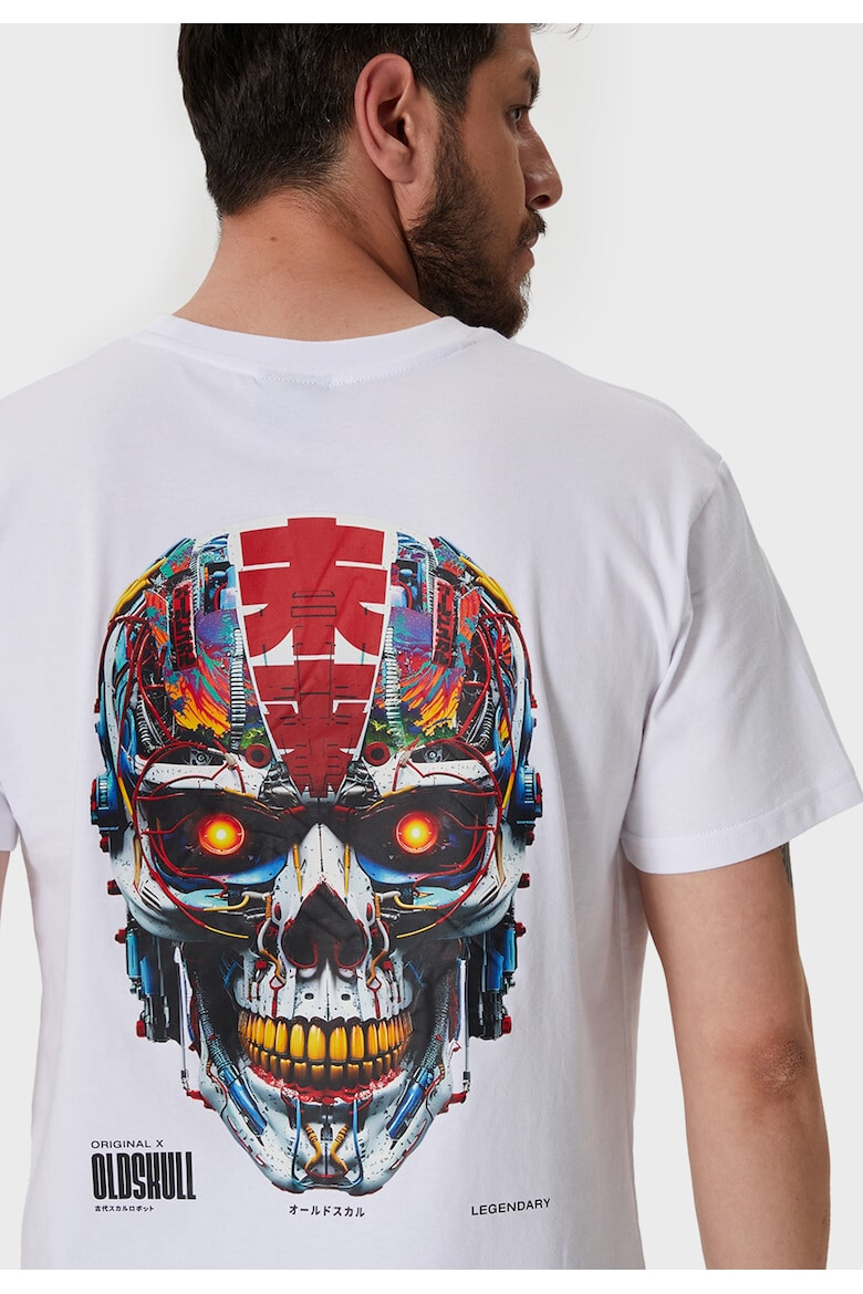 Oldskull Tricou cu imprimeu pe spate - Pled.ro