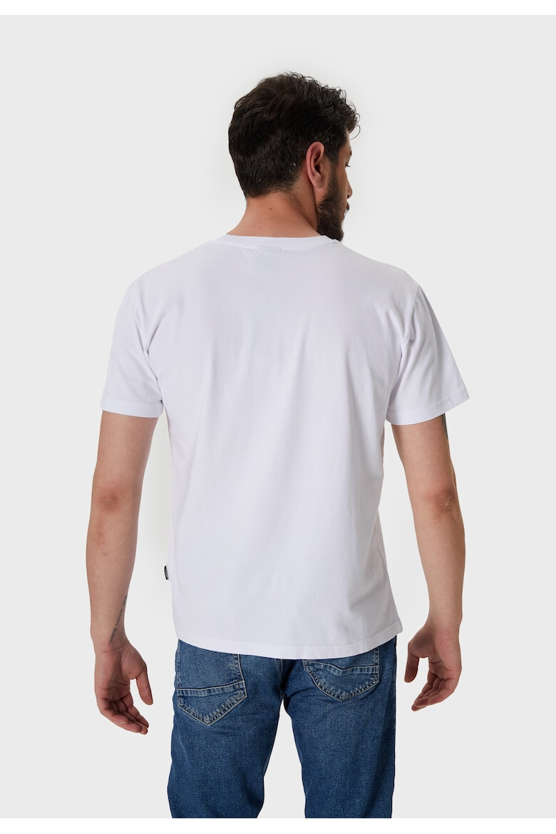 Oldskull Tricou cu imprimeu si decolteu la baza gatului - Pled.ro