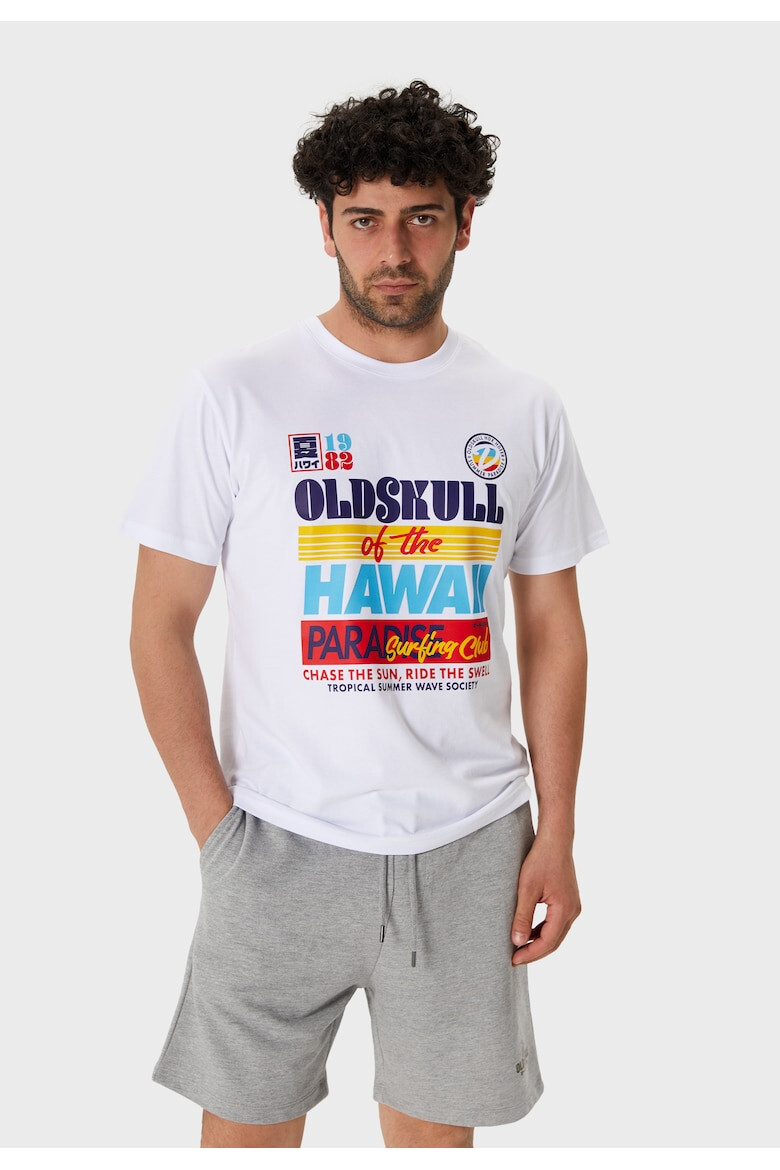 Oldskull Tricou cu imprimeu text - Pled.ro