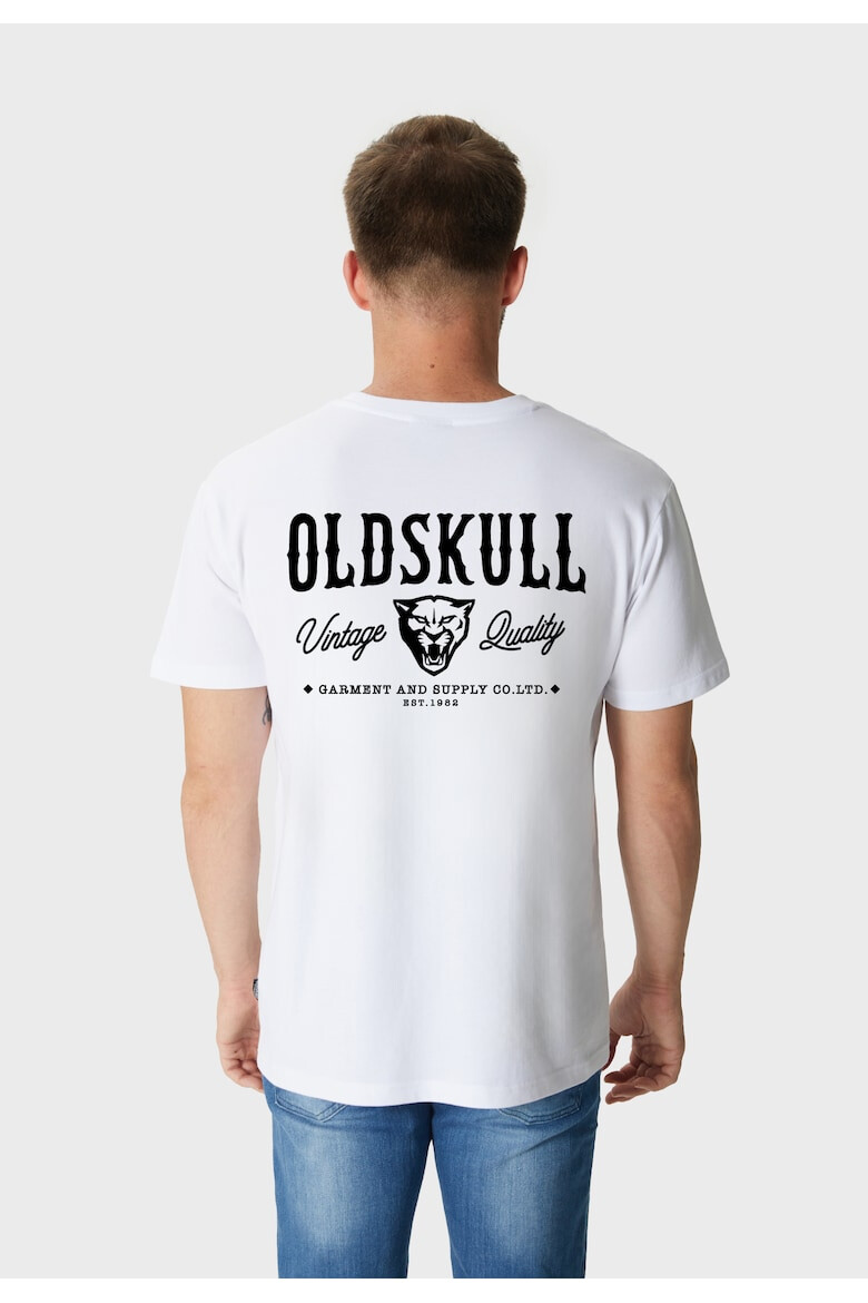 Oldskull Tricou de bumbac cu imprimeu - Pled.ro