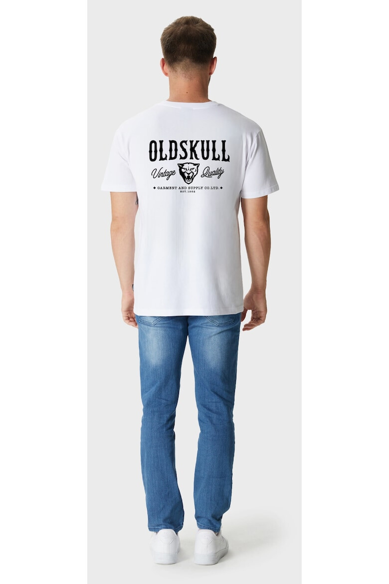 Oldskull Tricou de bumbac cu imprimeu - Pled.ro