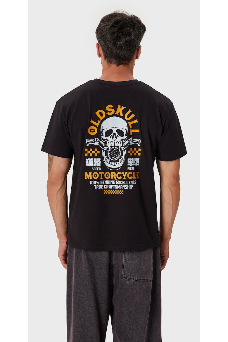 Oldskull Tricou de bumbac cu imprimeu - Pled.ro