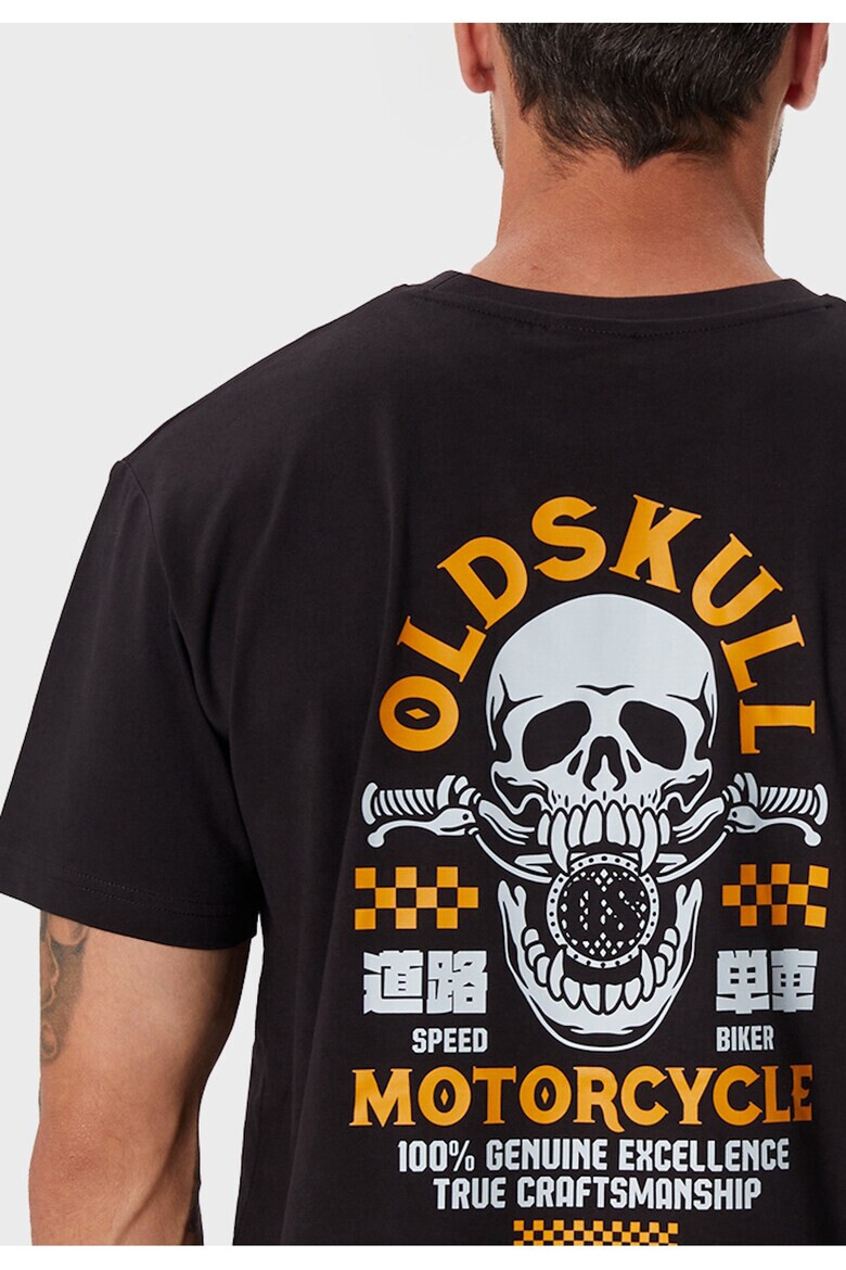 Oldskull Tricou de bumbac cu imprimeu - Pled.ro