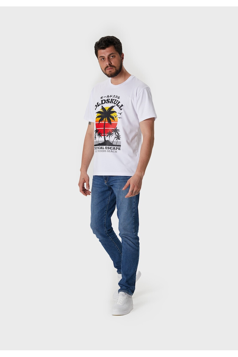 Oldskull Tricou de bumbac cu imprimeu - Pled.ro