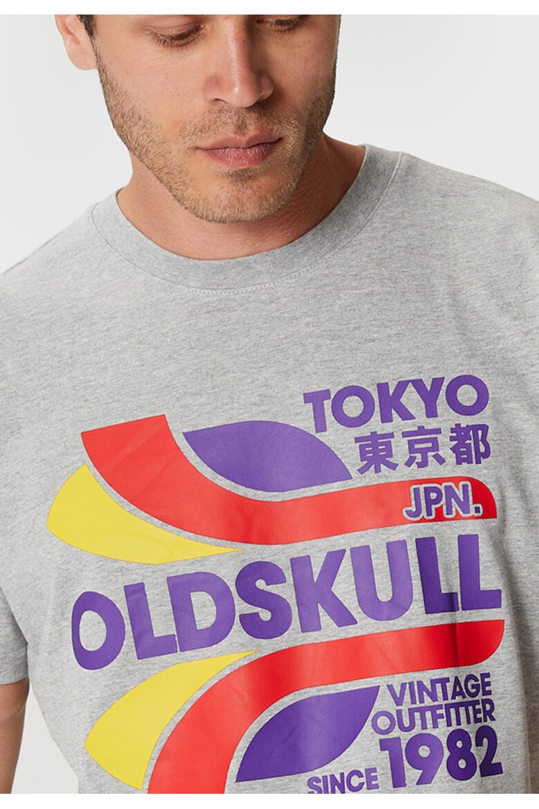 Oldskull Tricou de bumbac cu imprimeu - Pled.ro