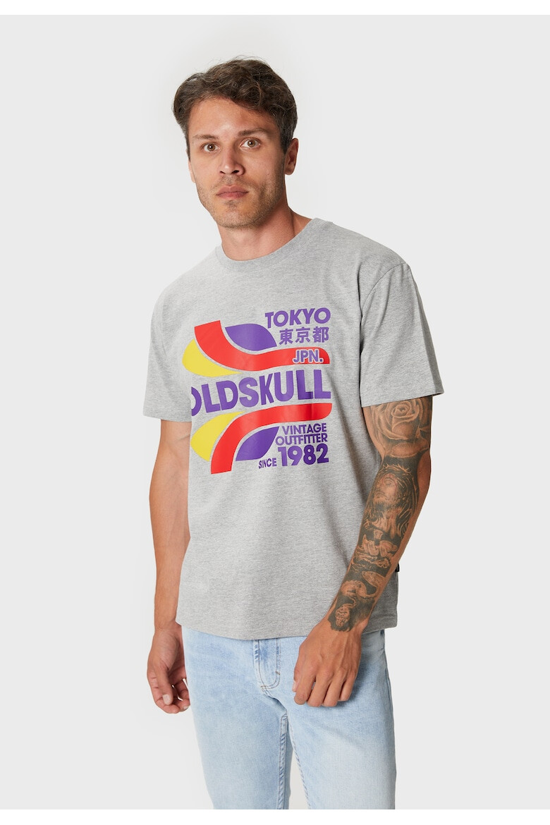 Oldskull Tricou de bumbac cu imprimeu - Pled.ro