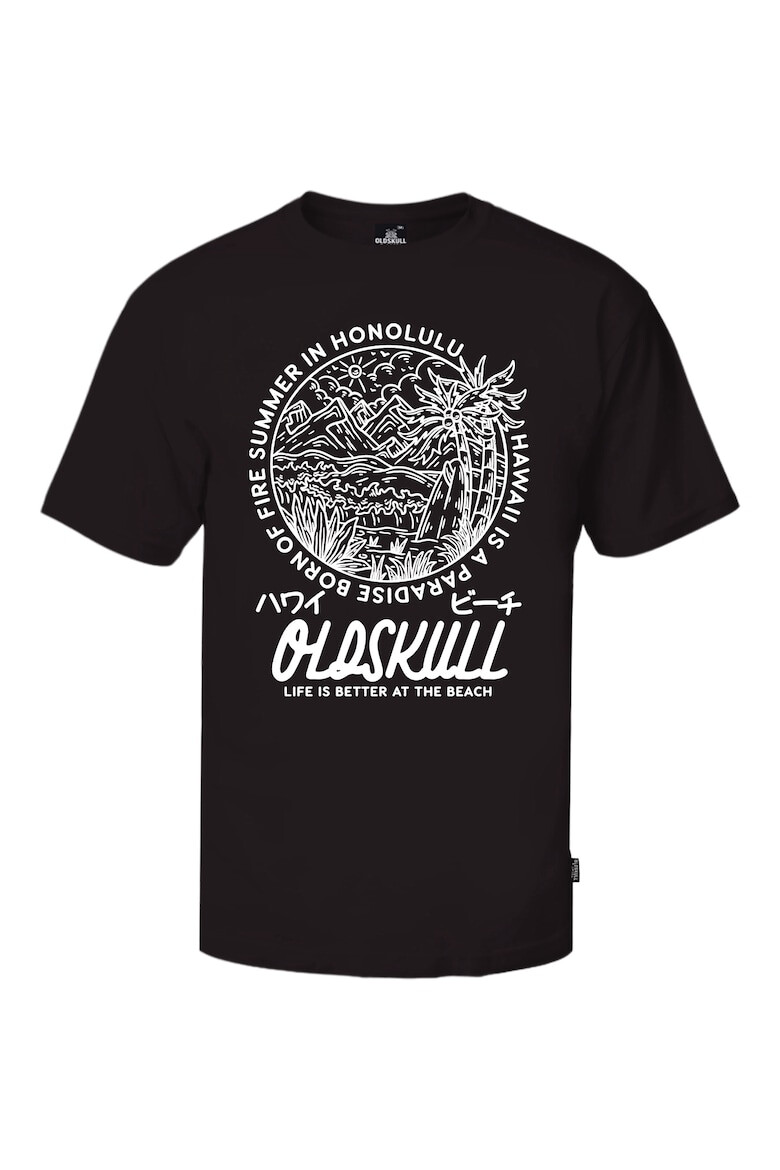 Oldskull Tricou de bumbac cu imprimeu - Pled.ro